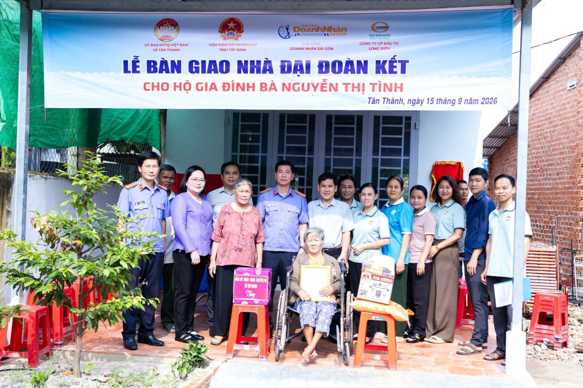 VKSND khu vực 11, tỉnh Tây Ninh chung tay xây mái ấm cho hộ khó khăn