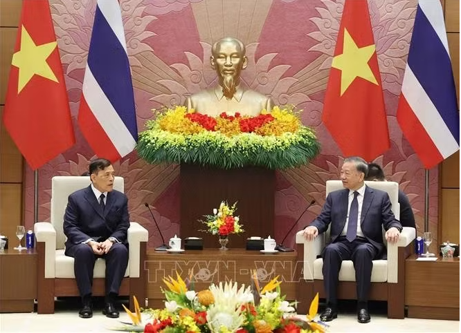Tổng Bí thư, Chủ tịch nước Tô Lâm hội đàm với Nhà vua Thái Lan