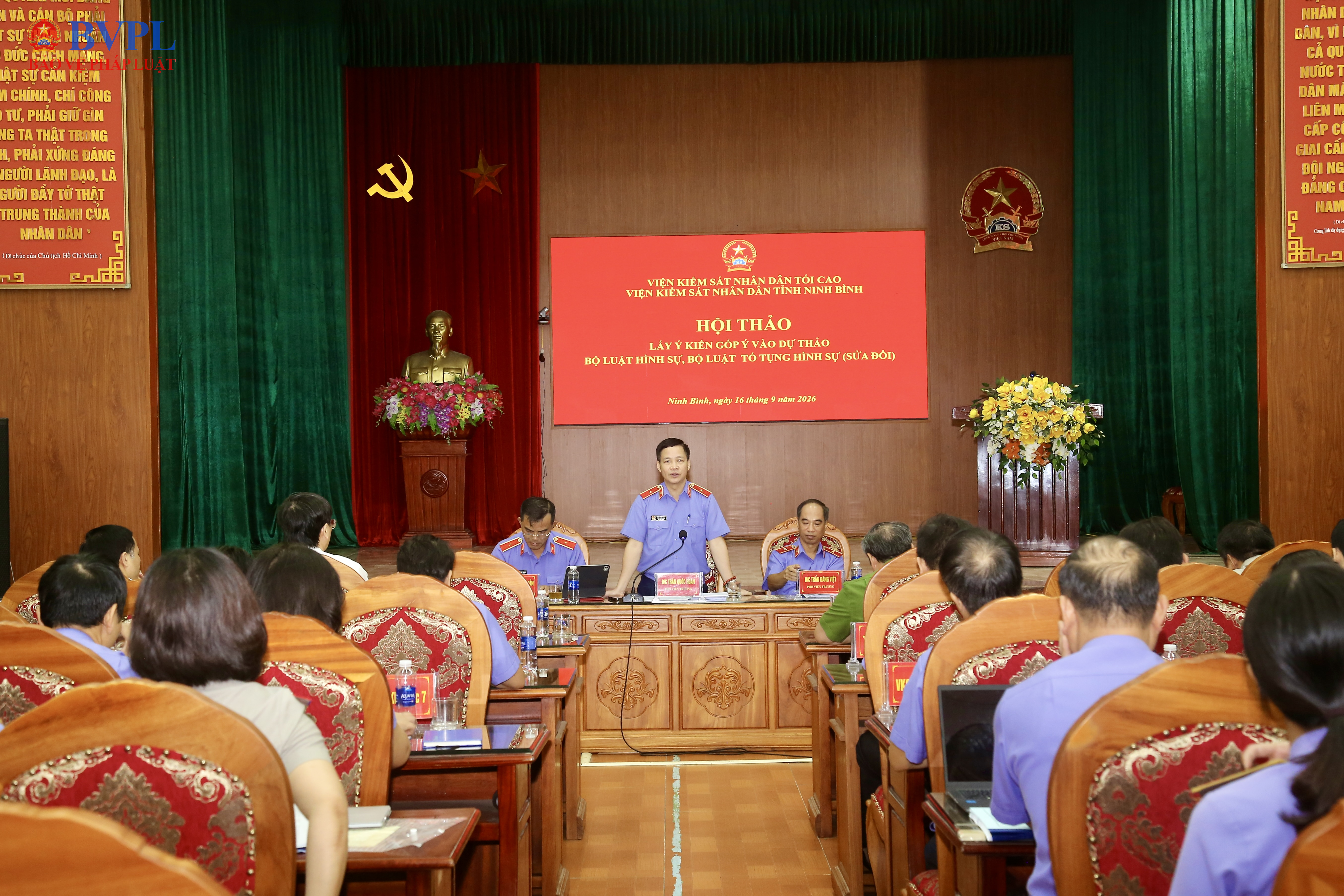 VKSND tỉnh Ninh Bình Lấy thực tiễn làm cơ sở góp ý sửa đổi Bộ luật Tố tụng hình sự