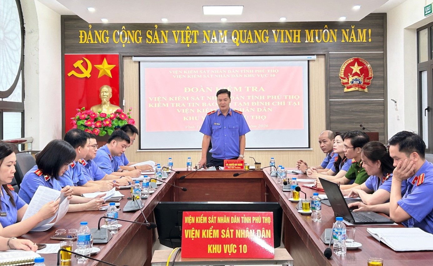 Tăng cường kiểm tra công tác quản lý, giải quyết các vụ việc, vụ án tạm đình chỉ