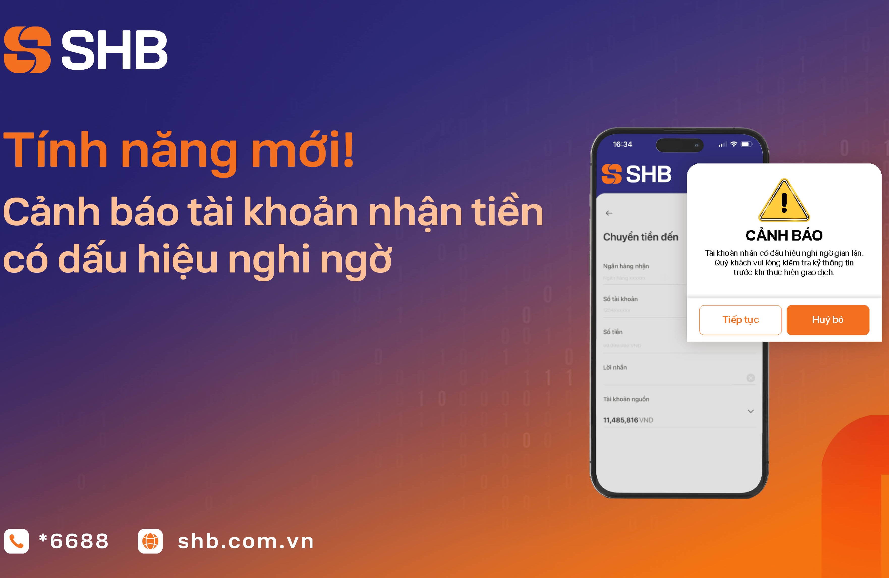 SHB tăng cường lớp bảo vệ trong giao dịch chuyển tiền trực tuyến