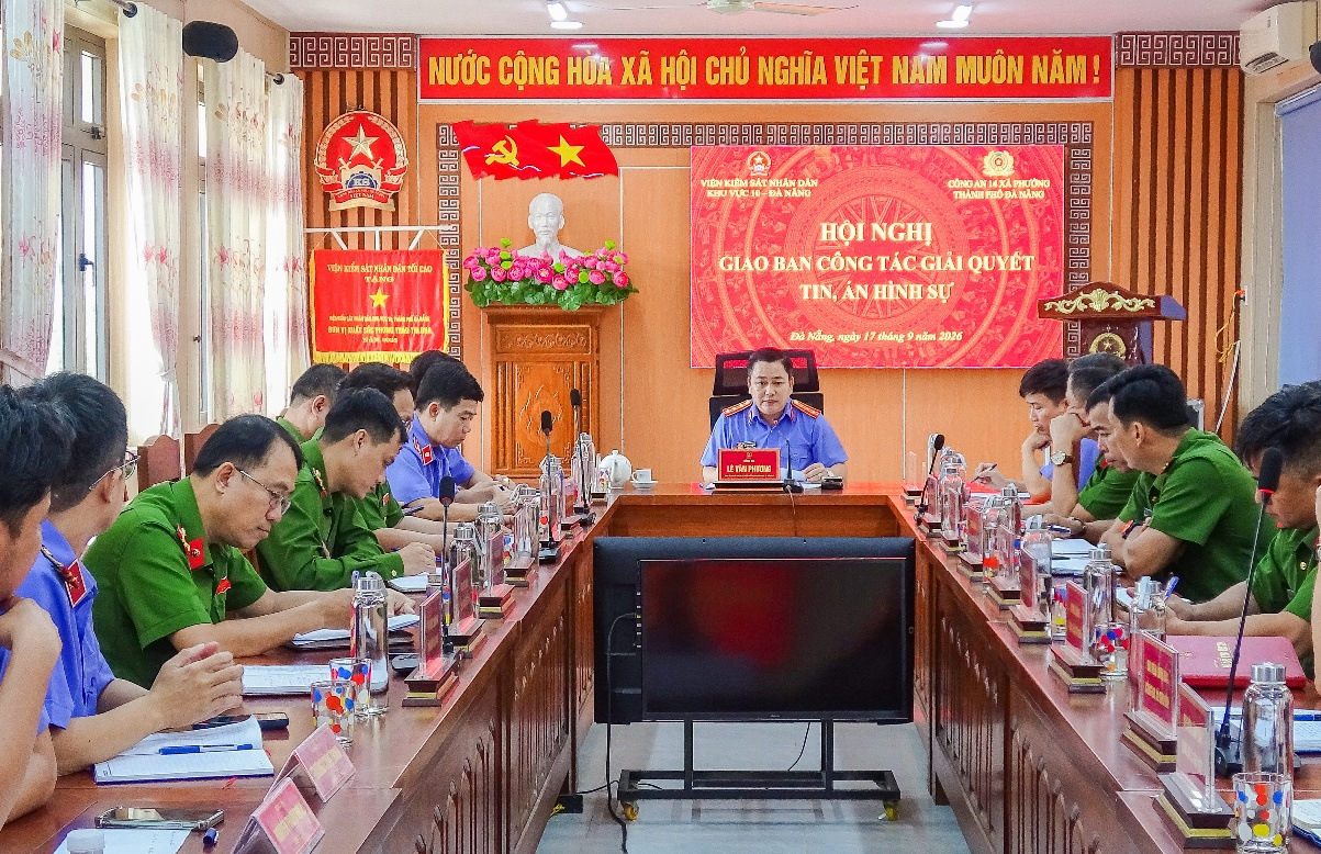 VKSND khu vực 10, TP Đà Nẵng phối hợp tháo gỡ vướng mắc trong giải quyết án hình sự