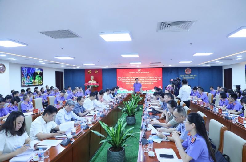 VKSND tối cao khảo sát việc thực hiện thí điểm tố tụng dân sự công ích tại VKSND TP Hà Nội
