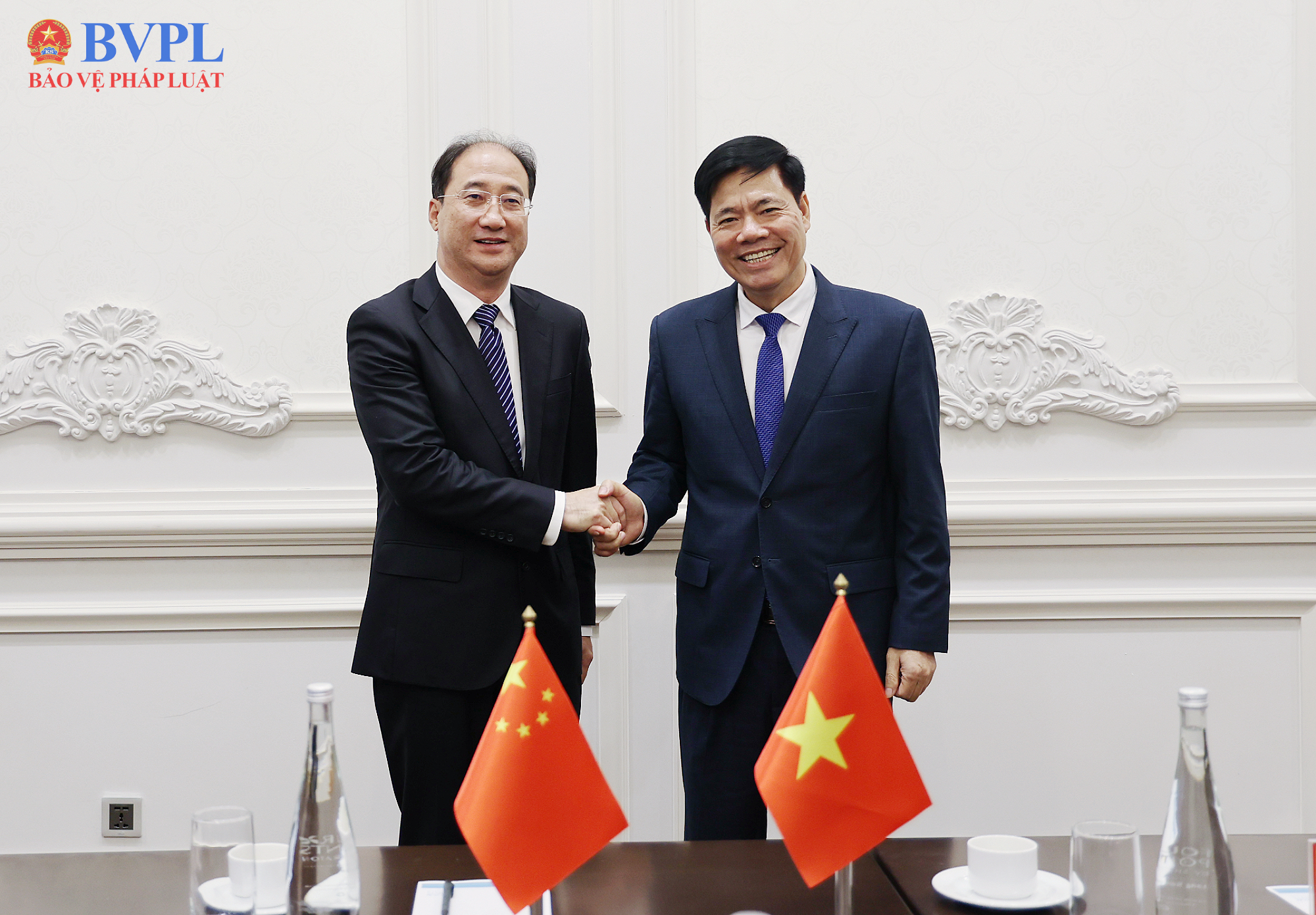 Đoàn đại biểu VKSND Trung Quốc chào xã giao lãnh đạo VKSND tối cao