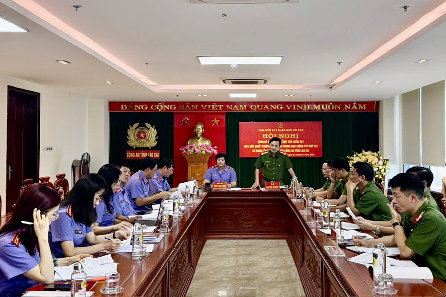 VKSND tối cao trực tiếp kiểm sát tại Cơ quan CSĐT Công an tỉnh Lào Cai