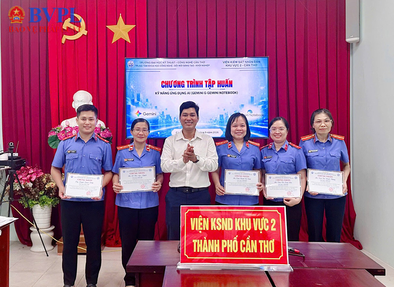 VKSND khu vực 2, TP Cần Thơ tập huấn ứng dụng AI trong công tác kiểm sát