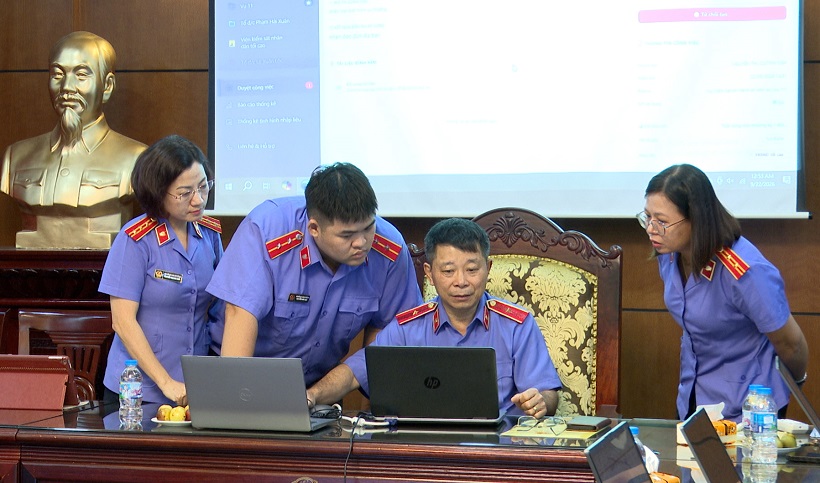 Vụ 11 VKSNDTC tập huấn nền tảng Bàn làm việc số