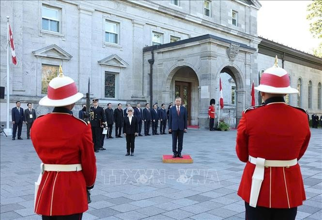 Lễ đón Tổng Bí thư, Chủ tịch nước Tô Lâm thăm cấp Nhà nước Canada