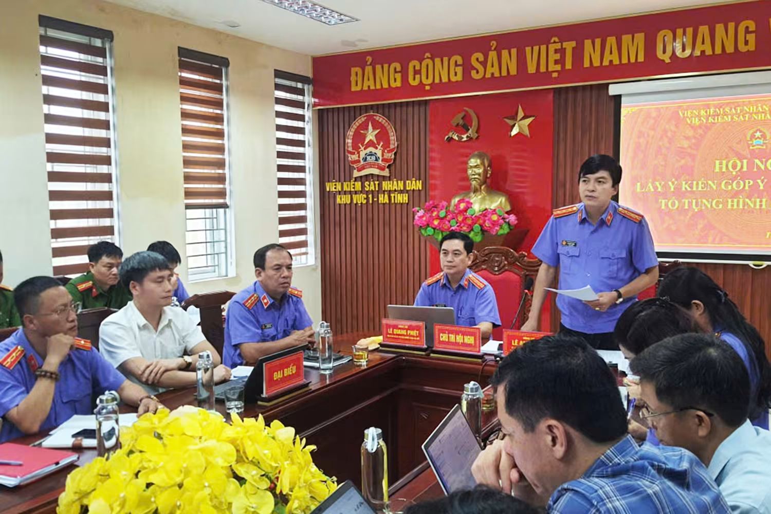 Các VKSND khu vực Hà Tĩnh tổ chức Hội nghị góp ý Bộ luật Tố tụng hình sự sửa đổi