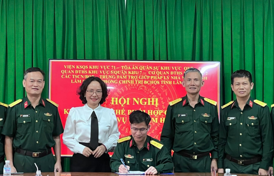 Viện kiểm sát Quân sự khu vực 71 ký Quy chế phối hợp giải quyết các vụ án, vụ việc xâm hại trẻ em