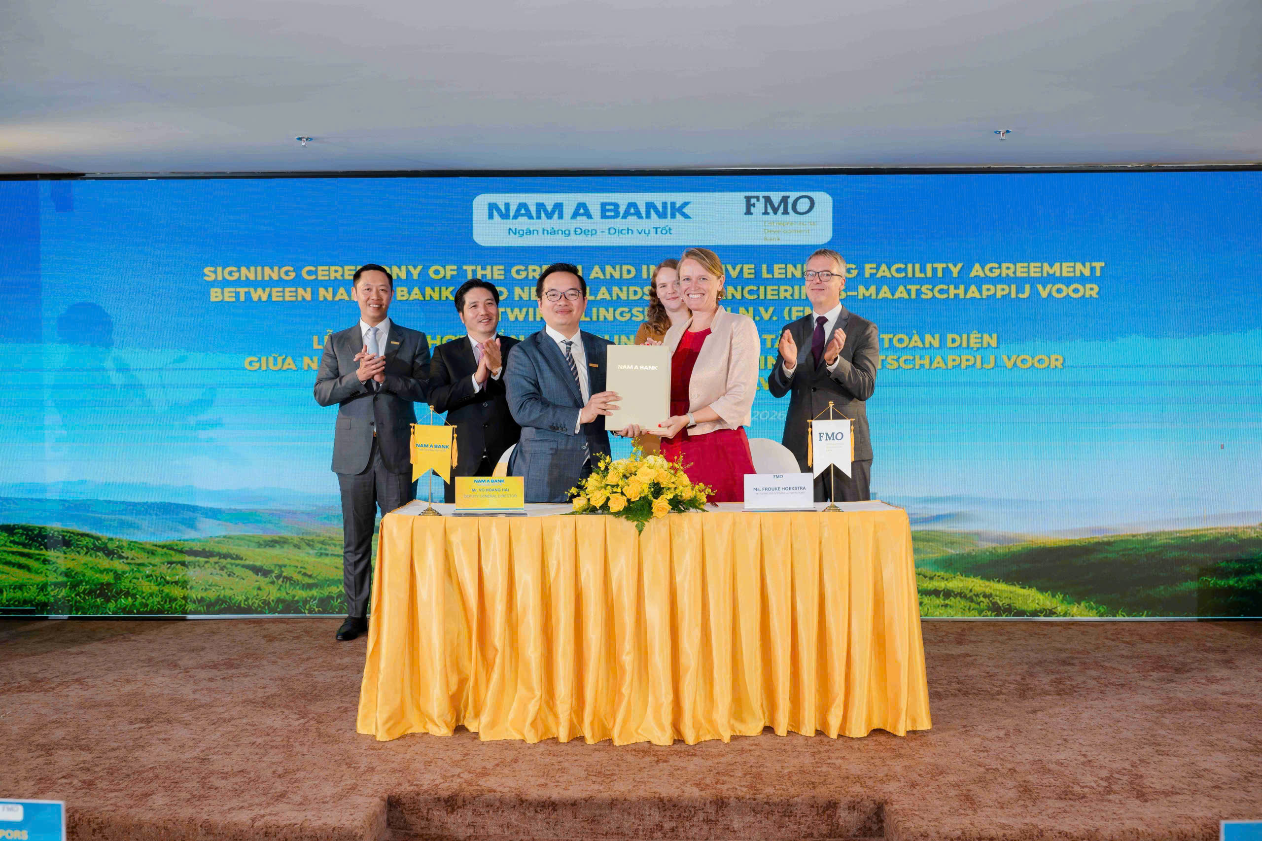 Nam A Bank nhận khoản tài trợ 60 triệu Usd từ FMO, tiếp tục mở rộng dòng vốn xanh quốc tế