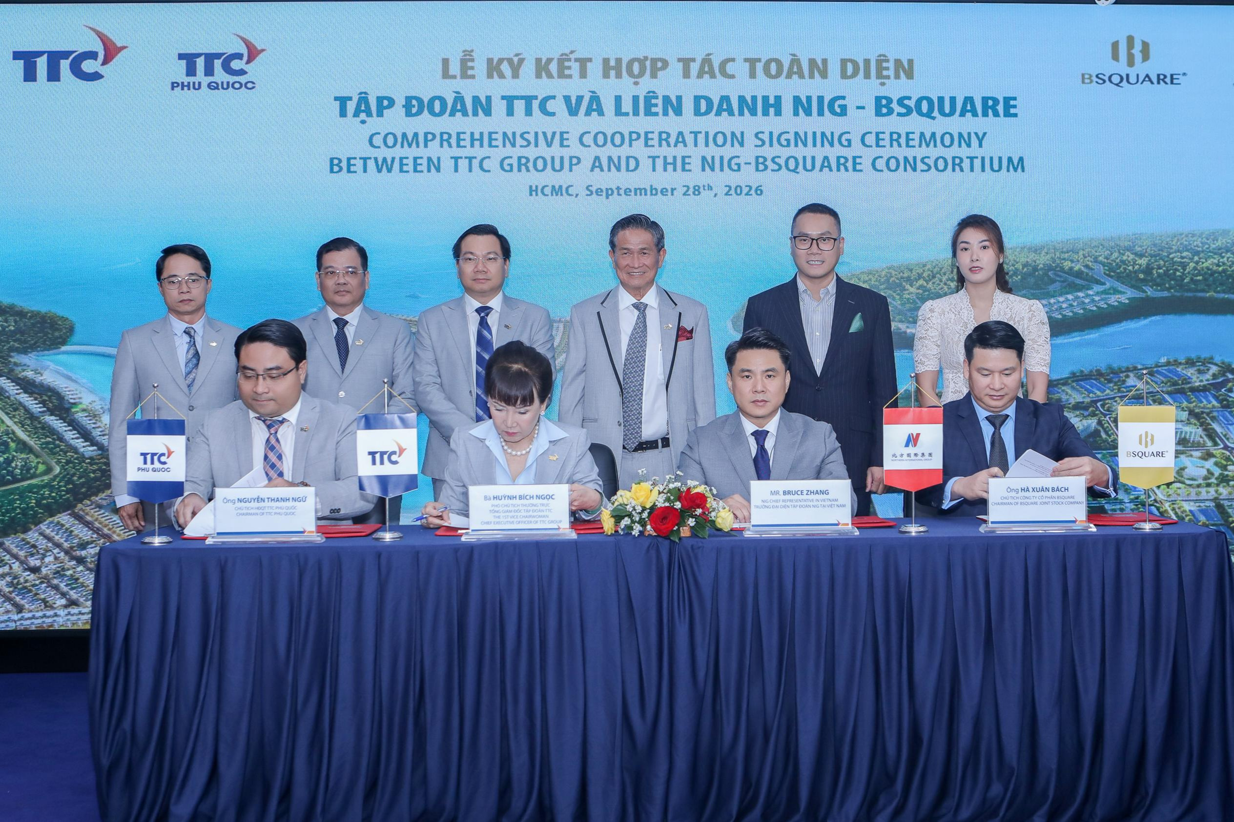 Lễ ký kết hợp tác toàn diện giữa Tập đoàn TTC và Liên danh NIG - Bsquare