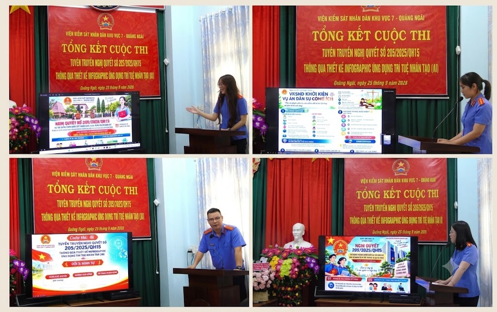 VKSND khu vực 7, tỉnh Quảng Ngãi ứng dụng AI tuyên truyền Nghị quyết 205