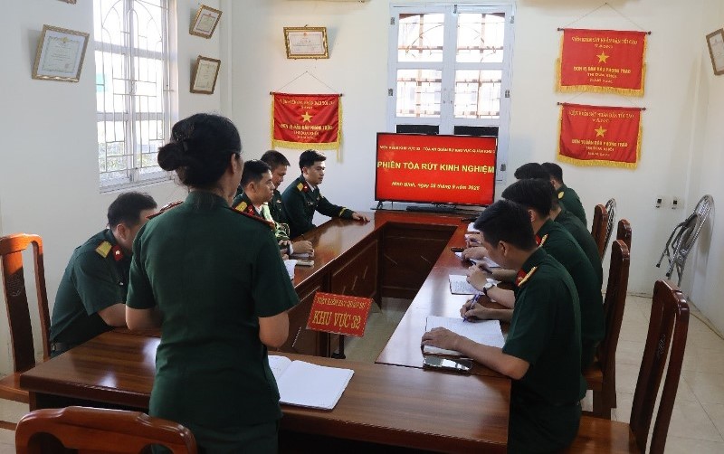 Viện kiểm sát Quân sự khu vực 32 phối hợp tổ chức phiên tòa rút kinh nghiệm