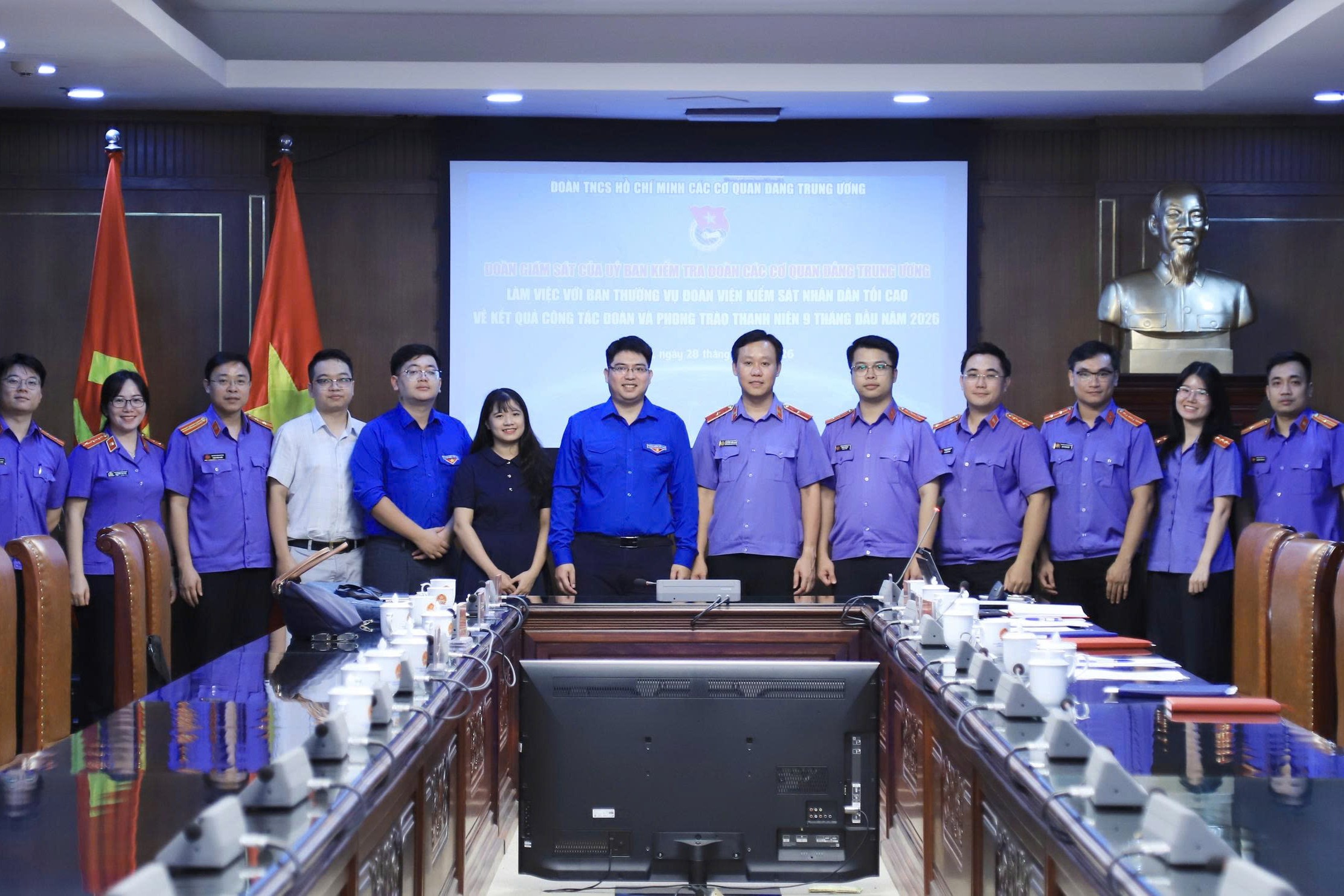 Đoàn giám sát của Ủy ban Kiểm tra Đoàn các cơ quan Đảng Trung ương làm việc với Đoàn Thanh niên VKSND tối cao