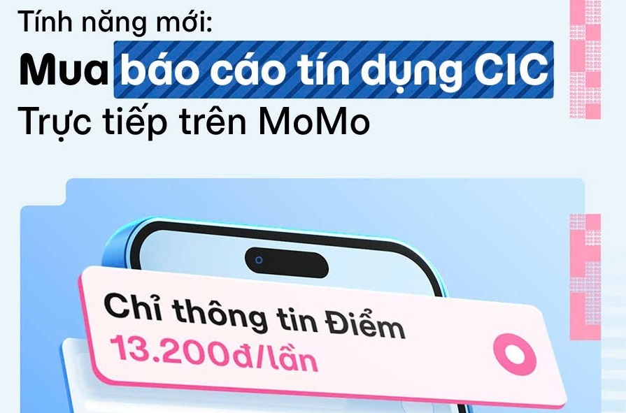 CIC mở rộng kênh cung cấp báo cáo tín dụng K11 và K40 trên ứng dụng MoMo