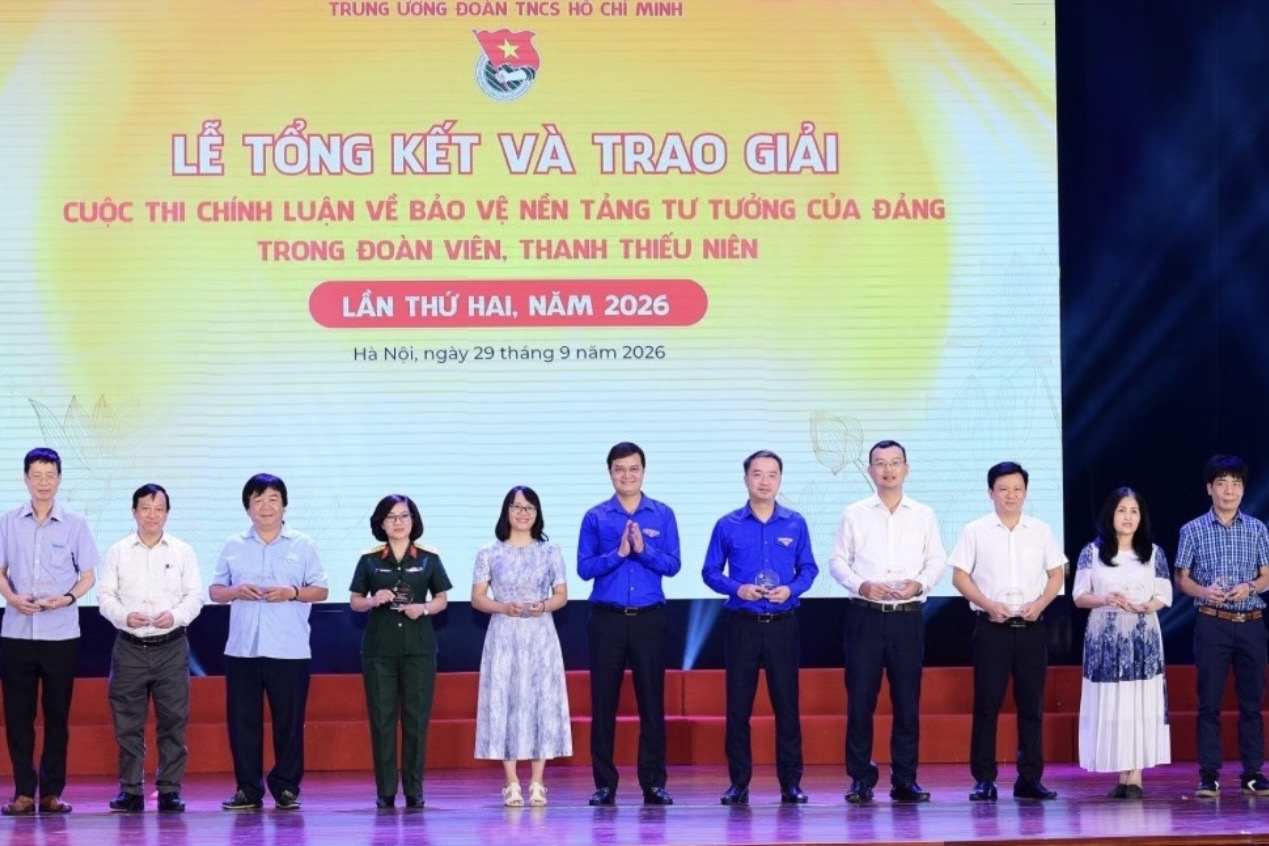 59 tác phẩm xuất sắc bảo vệ nền tảng tư tưởng của Đảng trong đoàn viên, thanh thiếu niên được vinh danh