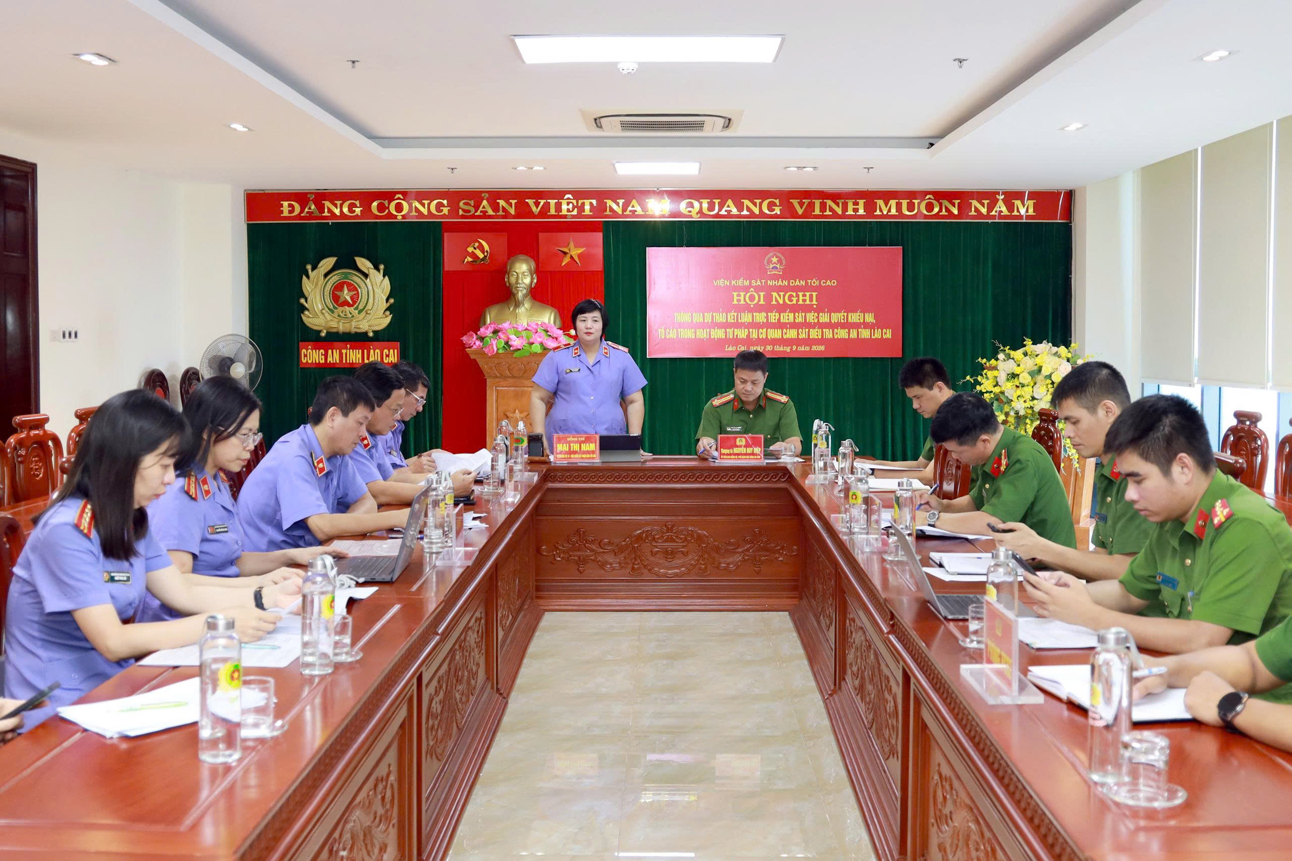 VKSND tối cao thông qua dự thảo kết luận kiểm sát tại Công an tỉnh Lào Cai