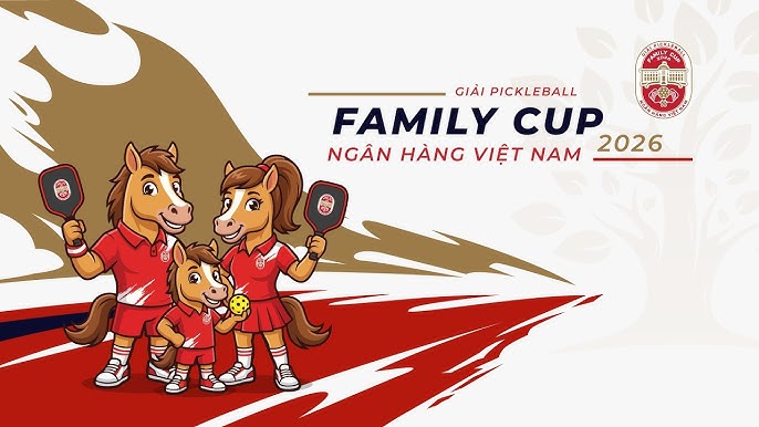 Giải Pickleball Ngân hàng Việt Nam Family Cup 2026 sẵn sàng bùng nổ