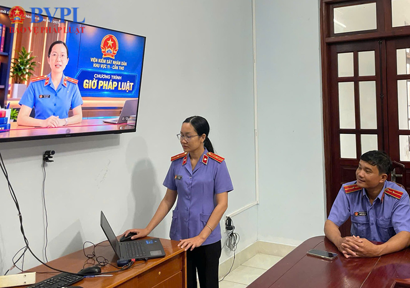 VKSND khu vực 11, TP Cần Thơ ứng dụng AI trong sinh hoạt “Giờ pháp luật”