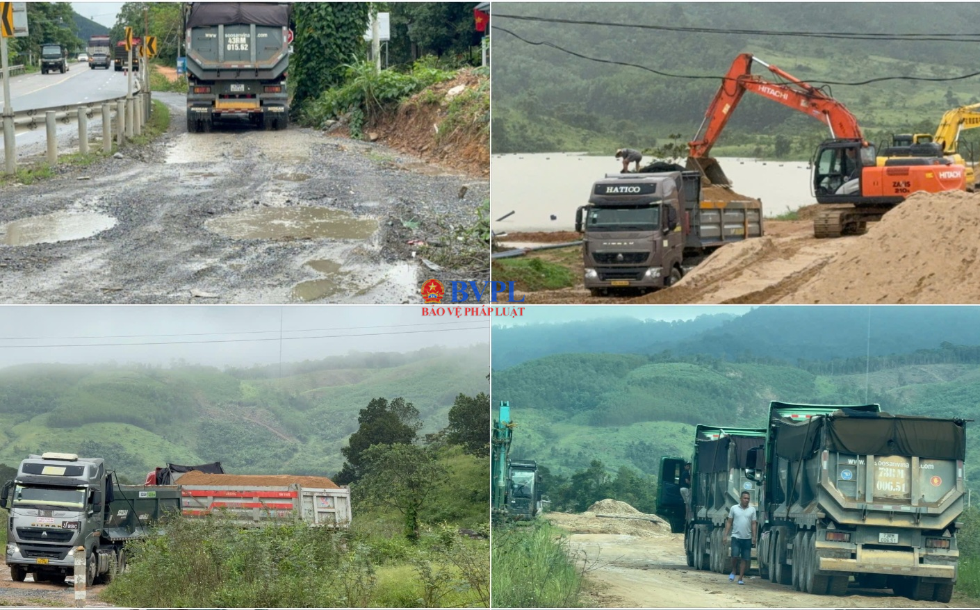 Quảng Trị Xe chở cát tải trọng lớn “cày nát” đường dân sinh