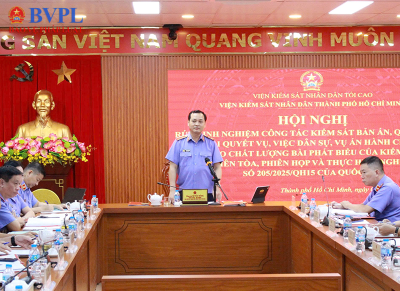 VKSND TP Hồ Chí Minh rút kinh nghiệm công tác kiểm sát án dân sự, hành chính và thực hiện Nghị quyết 205