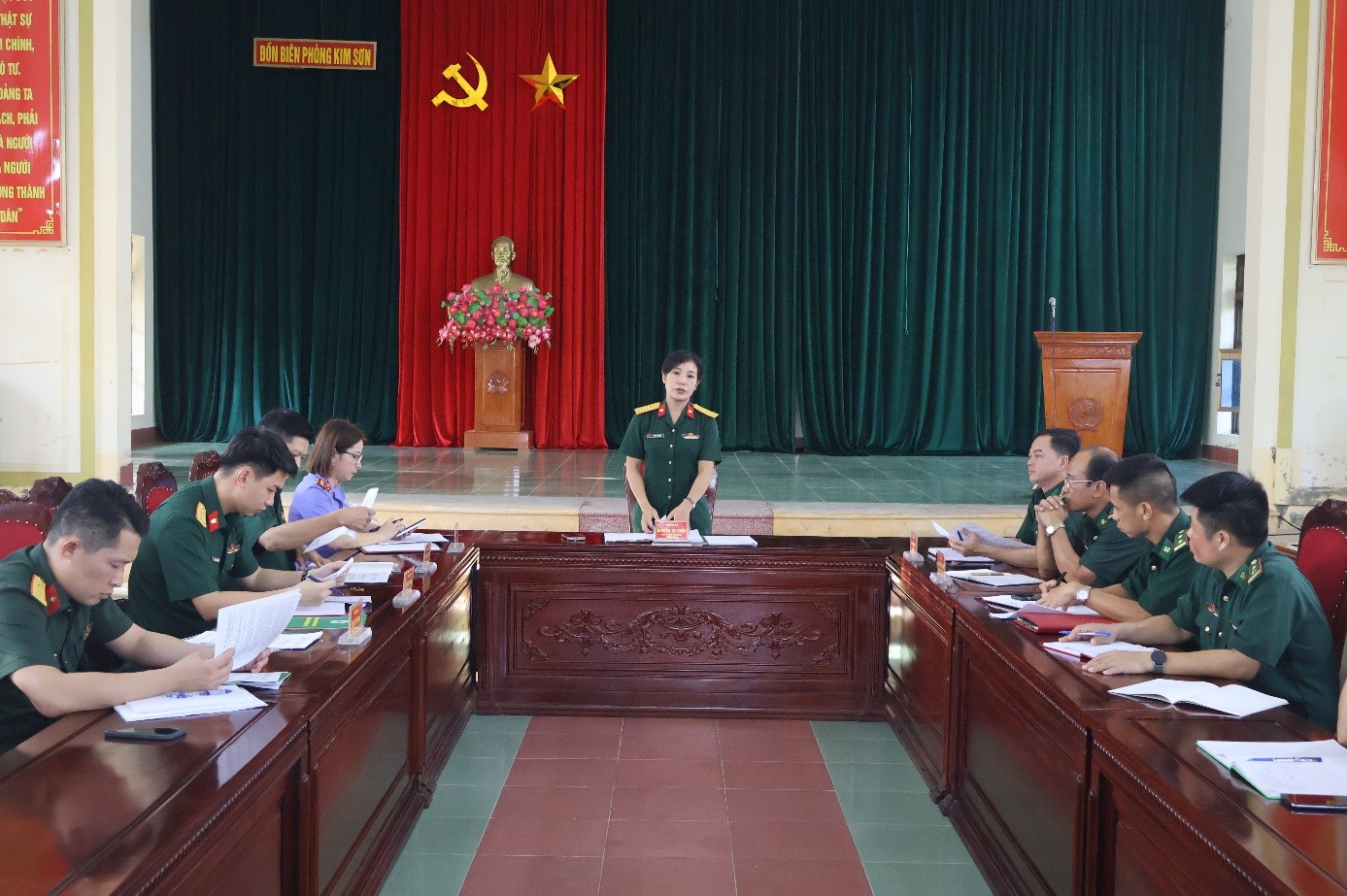 VKSQS khu vực 32 kiểm sát nguồn tin về tội phạm tại các Đồn biên phòng tỉnh Ninh Bình