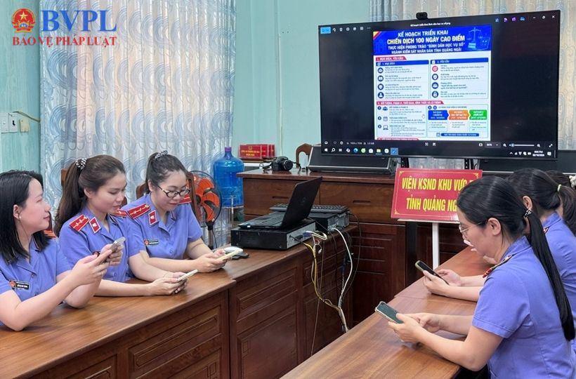 VKSND khu vực 7, tỉnh Quảng Ngãi hoàn thành “Bình dân học vụ số” trước thời hạn