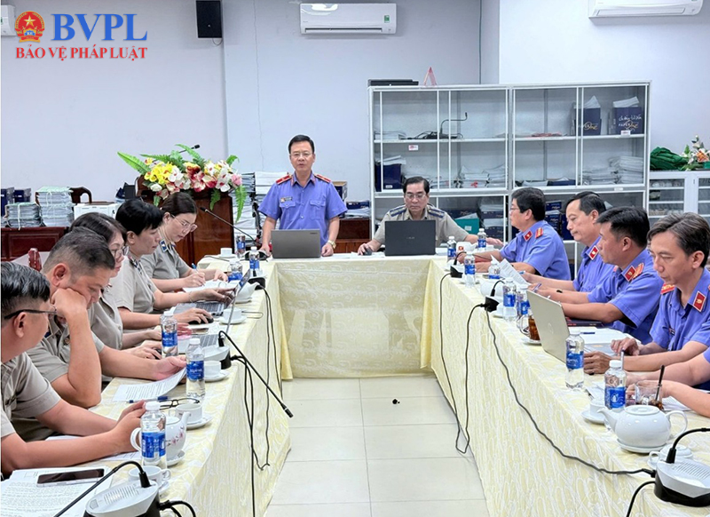 VKSND tỉnh An Giang trực tiếp kiểm sát việc theo dõi thi hành án hành chính