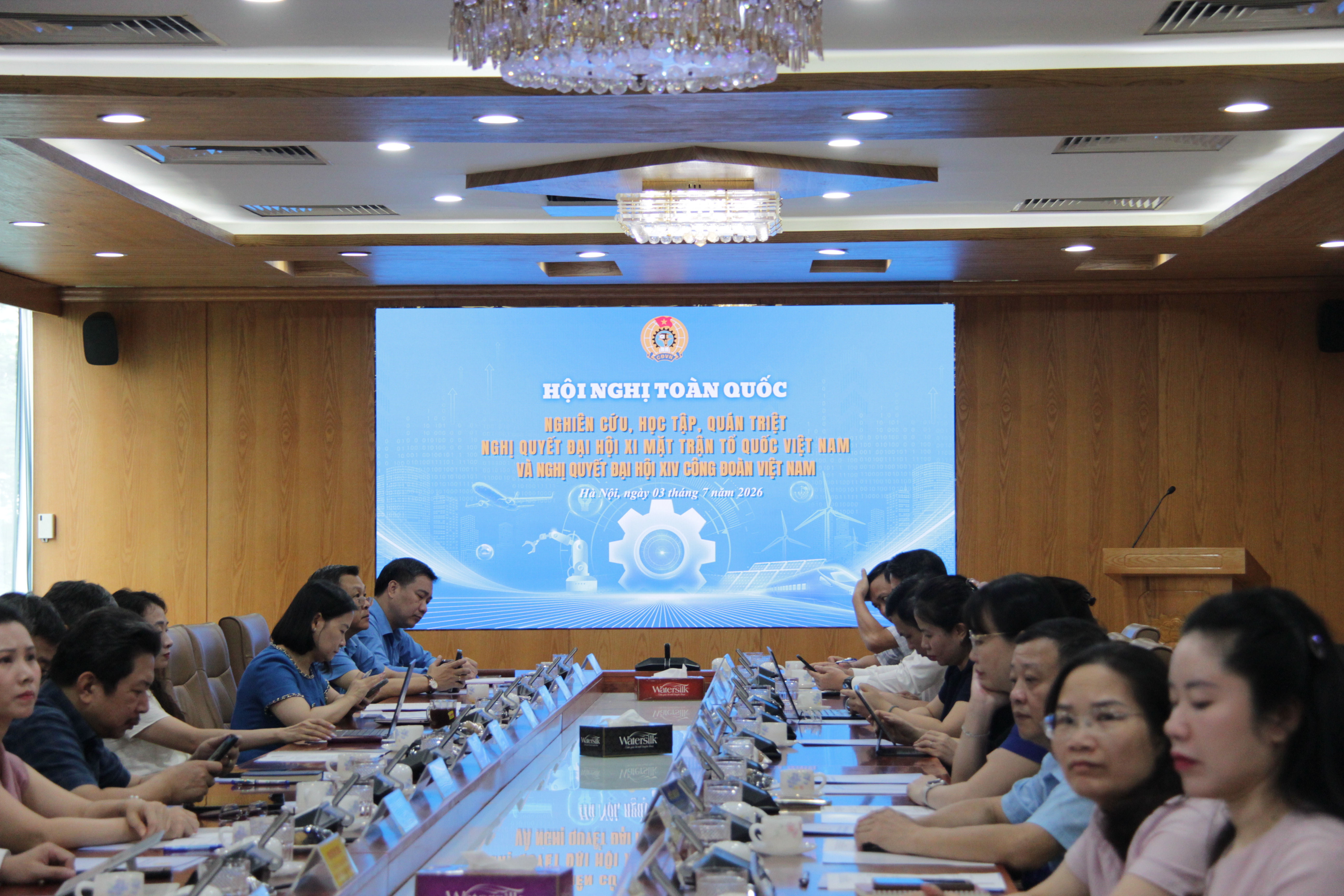 Công đoàn NHVN tham gia Hội nghị quán triệt Nghị quyết Đại hội XI Mặt trận Tổ quốc Việt Nam, Đại hội XIV Công đoàn Việt Nam