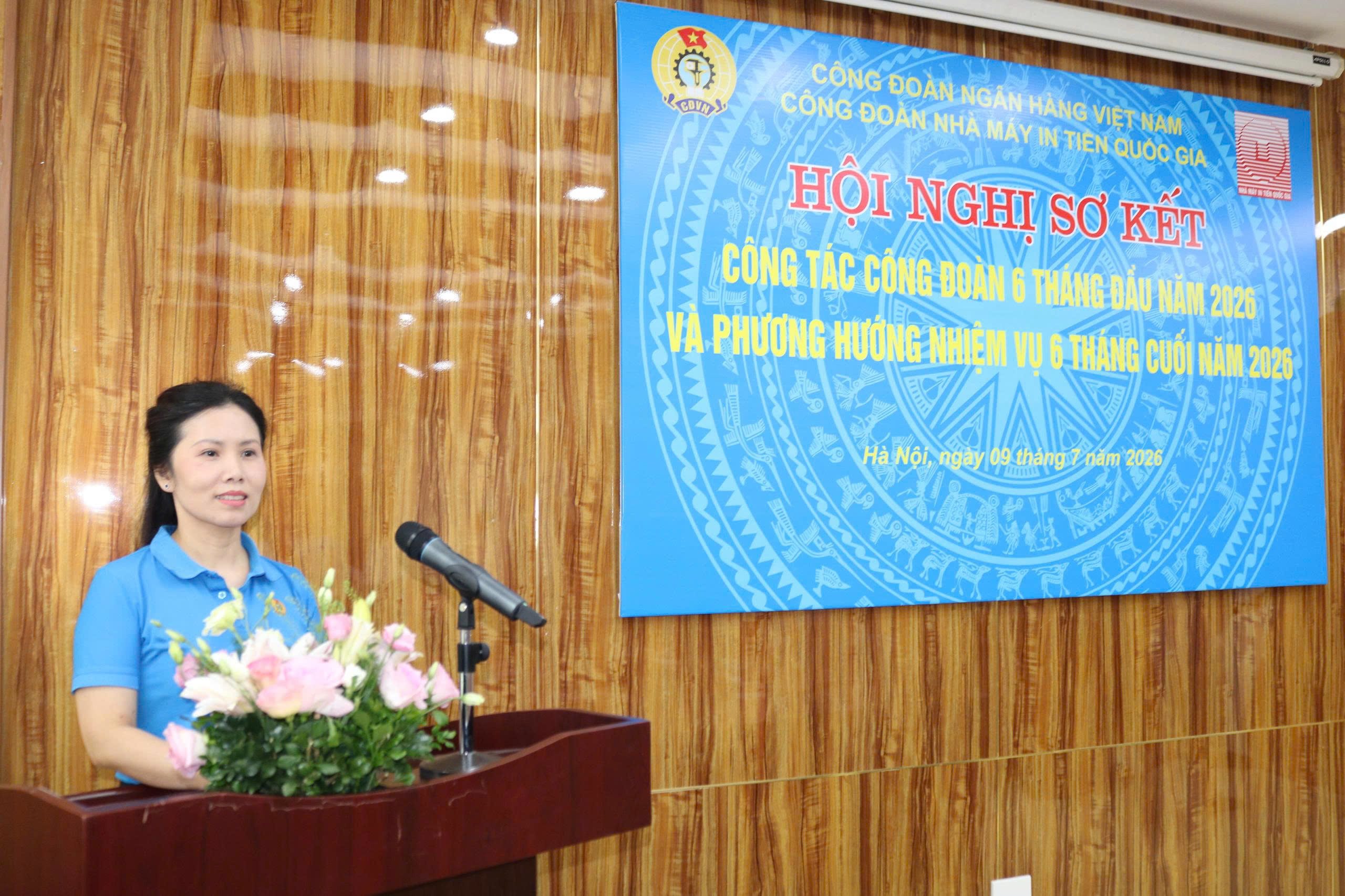 Công đoàn Nhà máy In tiền Quốc gia sơ kết công tác 6 tháng đầu năm 2026