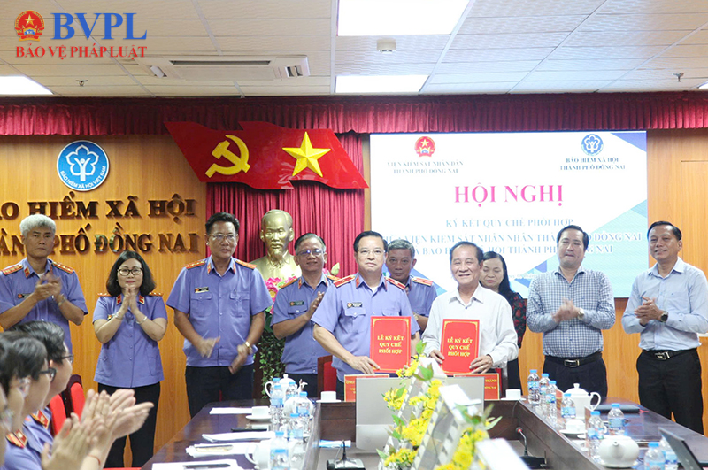 VKSND TP Đồng Nai ký Quy chế phối hợp với BHXH cùng cấp