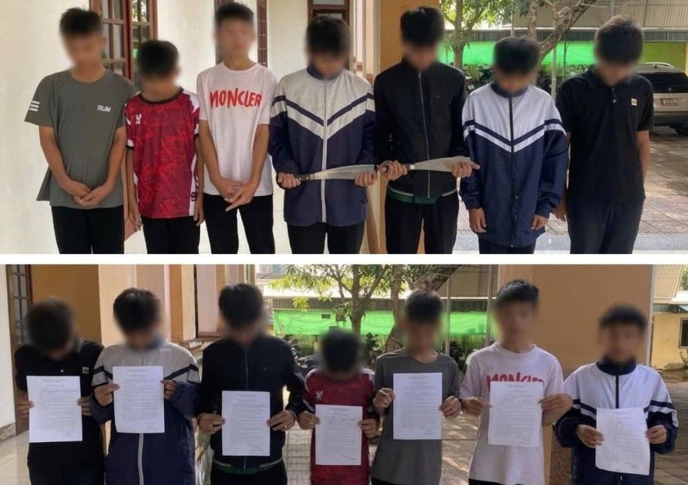 Mâu thuẫn đá bóng, 2 nhóm học sinh lớp 8 chuẩn bị hung khí đánh nhau