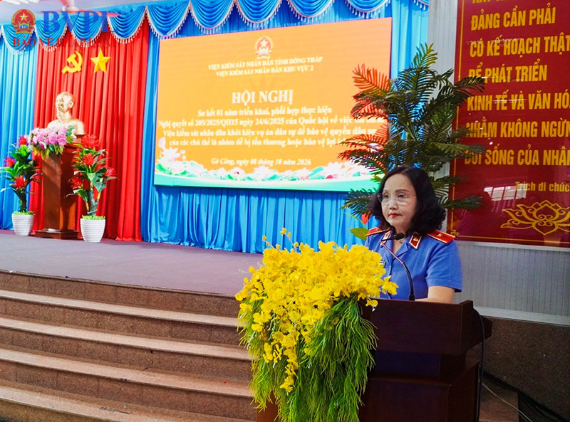 VKSND khu vực 2, tỉnh Đồng Tháp sơ kết thực hiện Nghị quyết 205