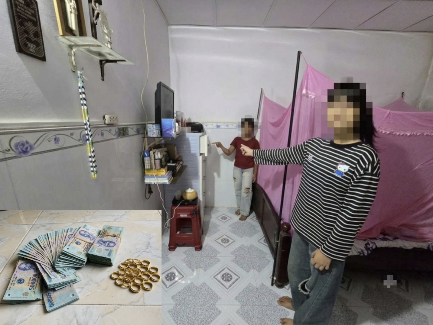 Bắt giữ 2 đối tượng đột nhập nhà dân trộm 19 chỉ vàng và 30 triệu đồng