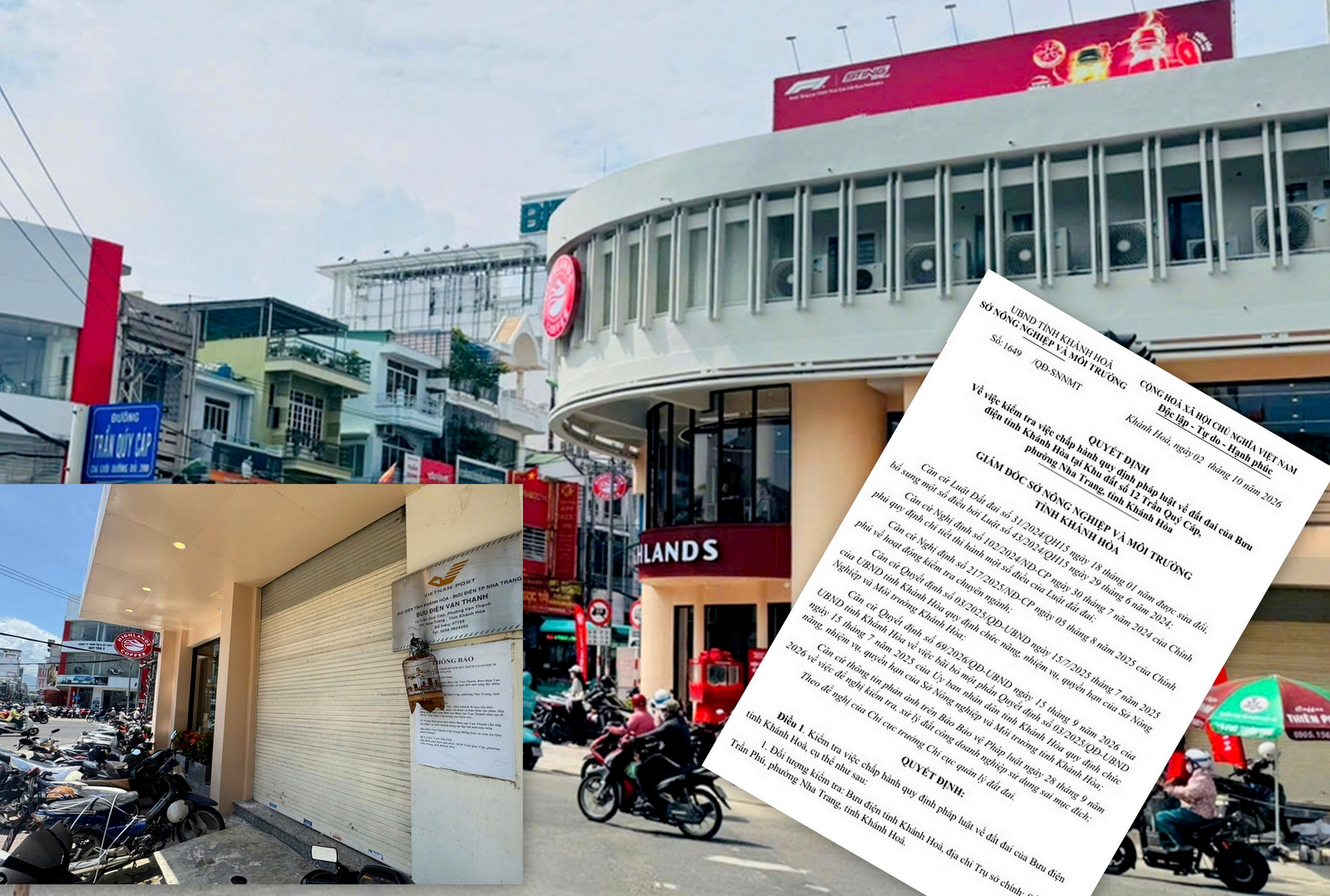 Sau phản ánh của Báo Bảo vệ pháp luật, Sở NN MT quyết định kiểm tra khu đất do Bưu điện sử dụng