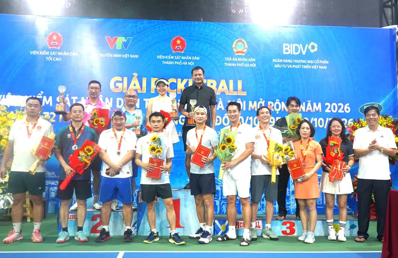 VKSND TP Hà Nội tổ chức Giải Pickleball mở rộng năm 2026