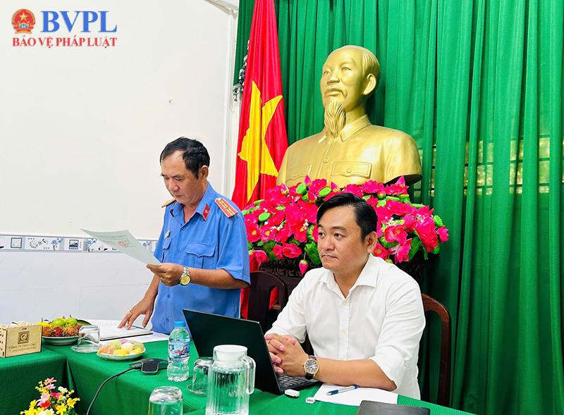 VKSND TP Cần Thơ trực tiếp kiểm sát thi hành án hình sự tại phường Long Tuyền