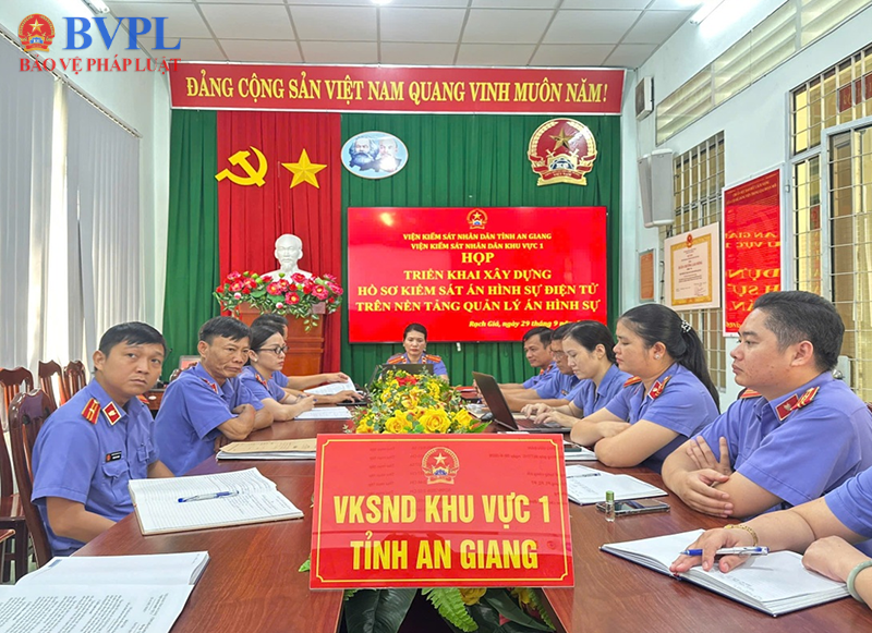VKSND khu vực 1, tỉnh An Giang triển khai hồ sơ kiểm sát án hình sự điện tử