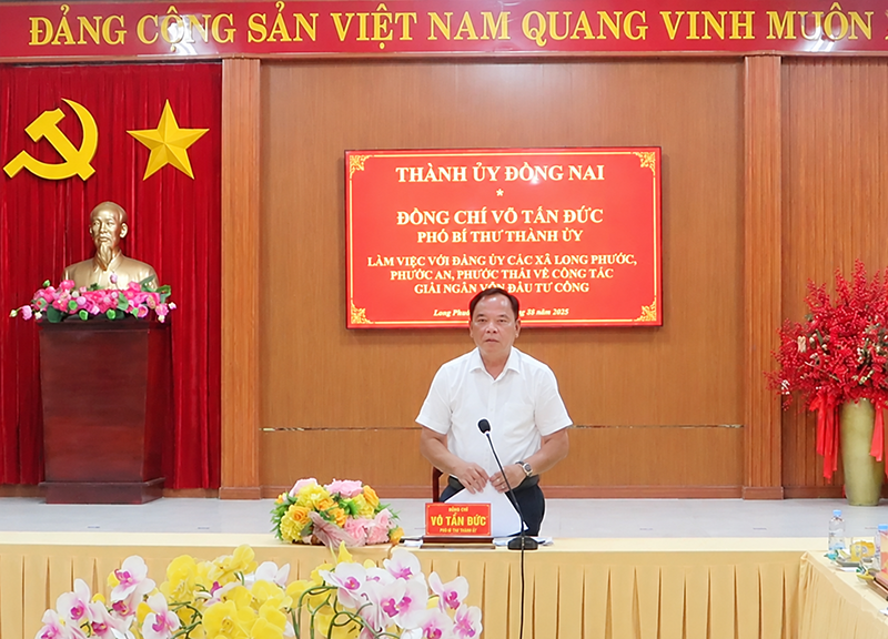 Đồng Nai Nhiều dự án đầu tư công chậm tiến độ, ba xã giải ngân chưa đạt 51