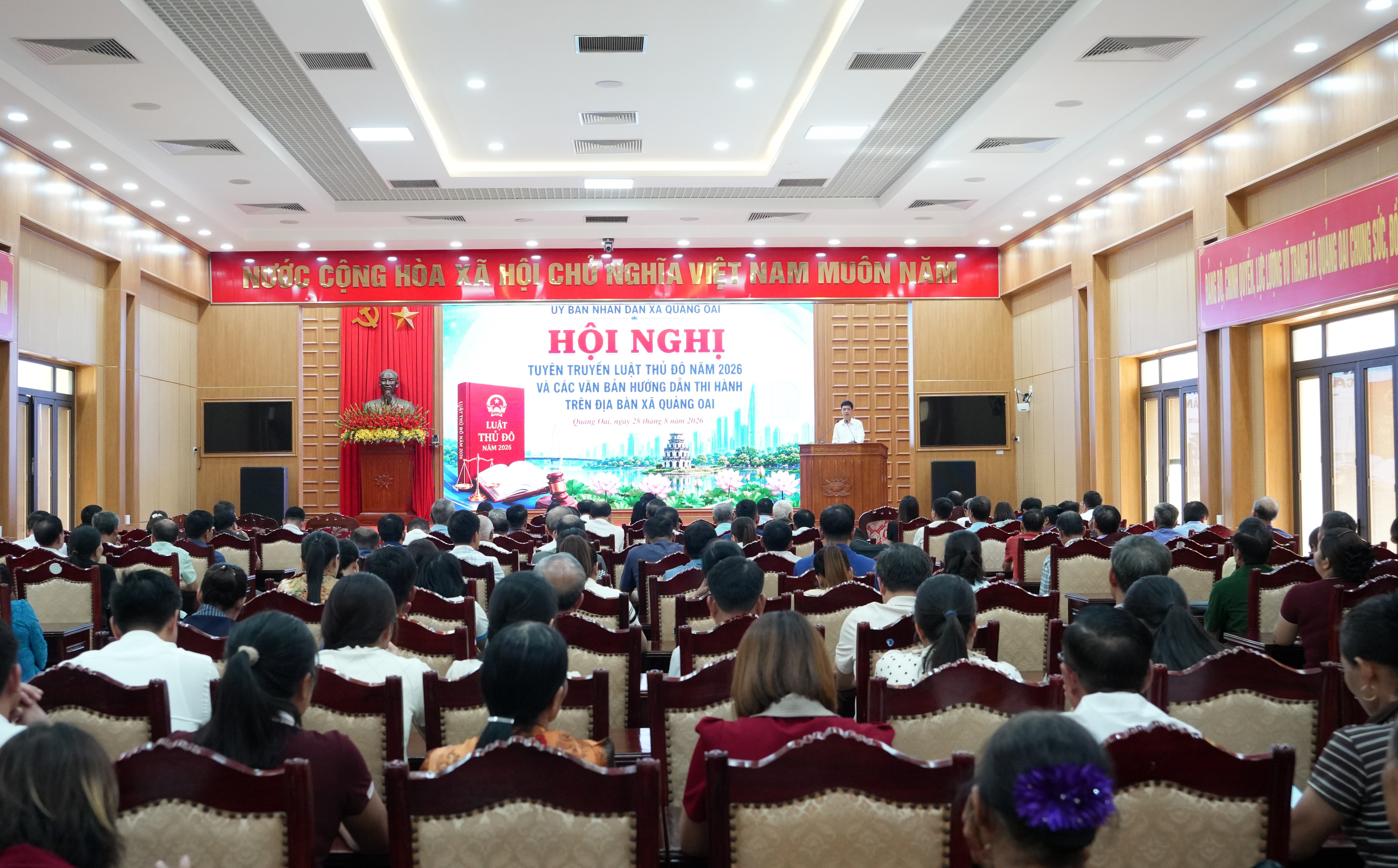 Xã Quảng Oai tổ chức Hội nghị tuyên truyền Luật Thủ đô năm 2026
