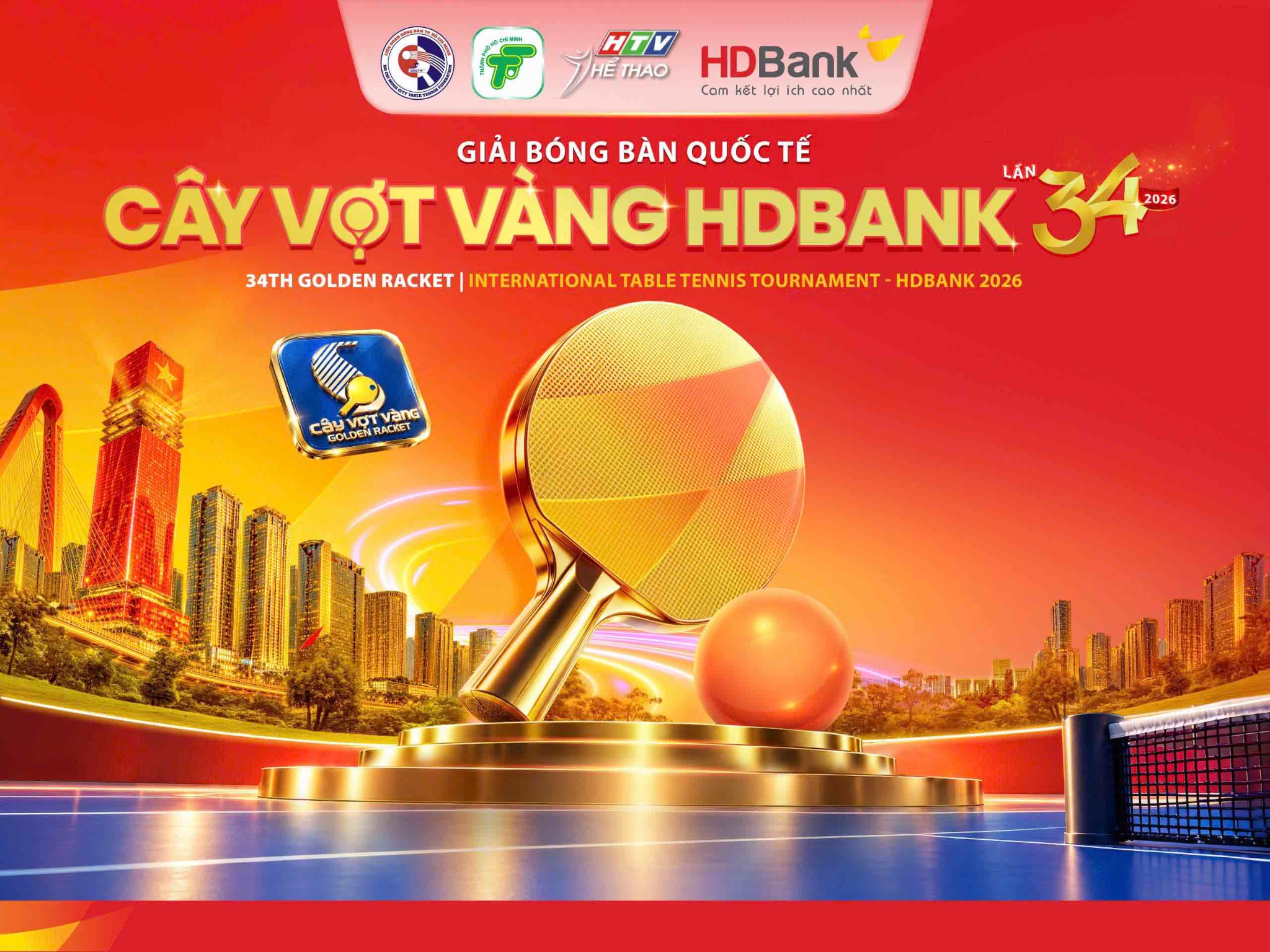 HDBank đồng hành Cây vợt vàng Tiếp nối 40 năm truyền thống, kết nối quốc tế