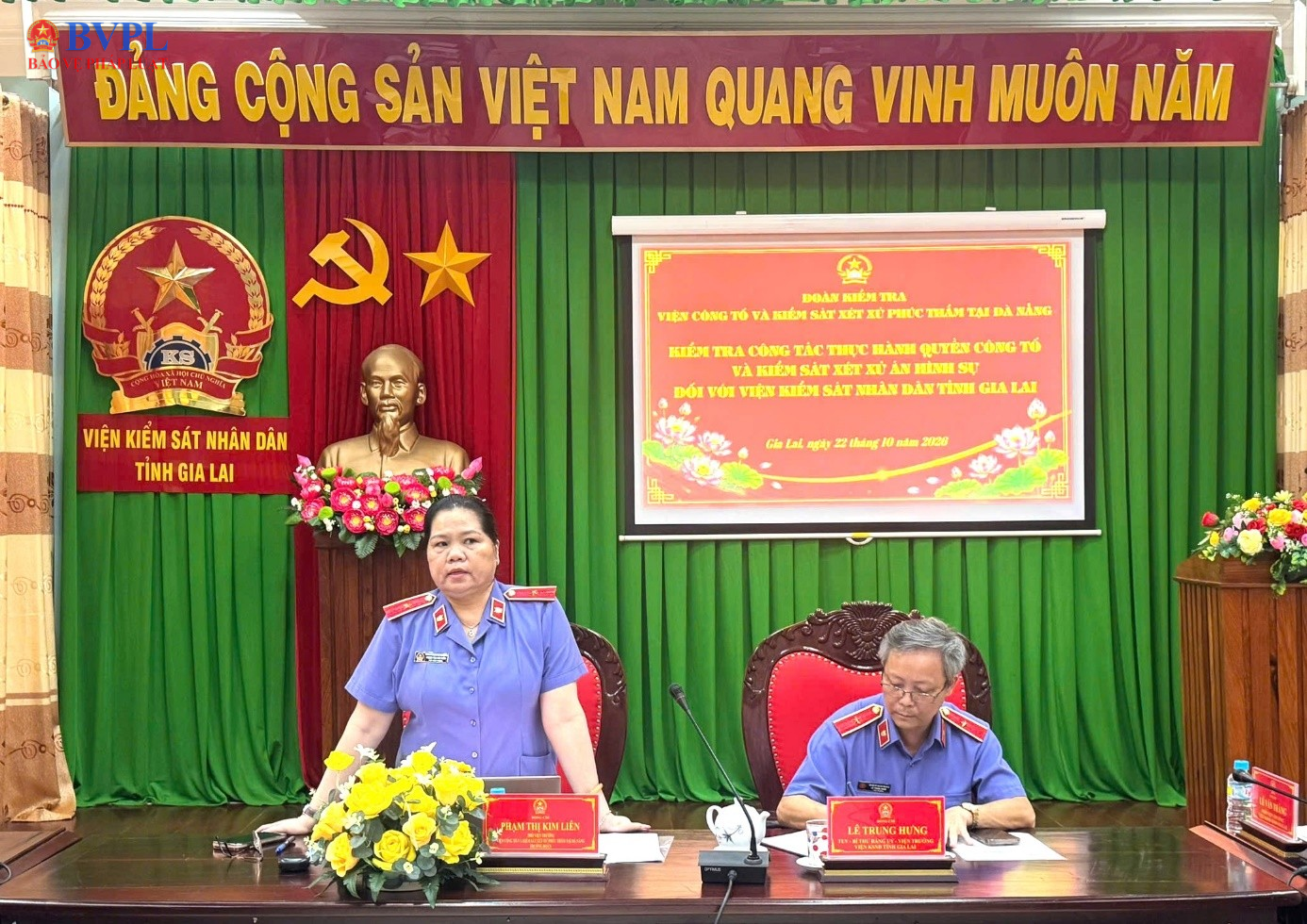 Viện Phúc thẩm 2 kiểm tra công tác án hình sự tại VKSND tỉnh Gia Lai