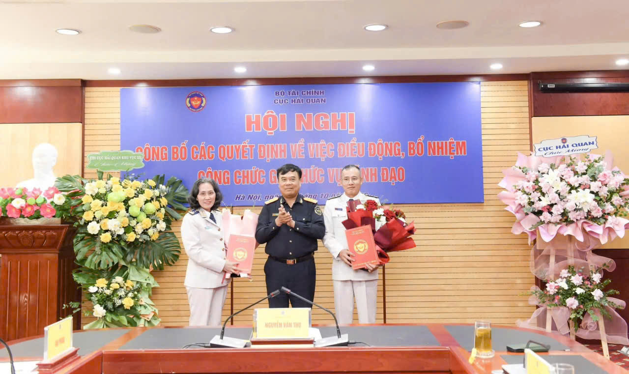 Cục Hải quan điều động, bổ nhiệm Trưởng Ban Tổ chức cán bộ và Chánh Văn phòng