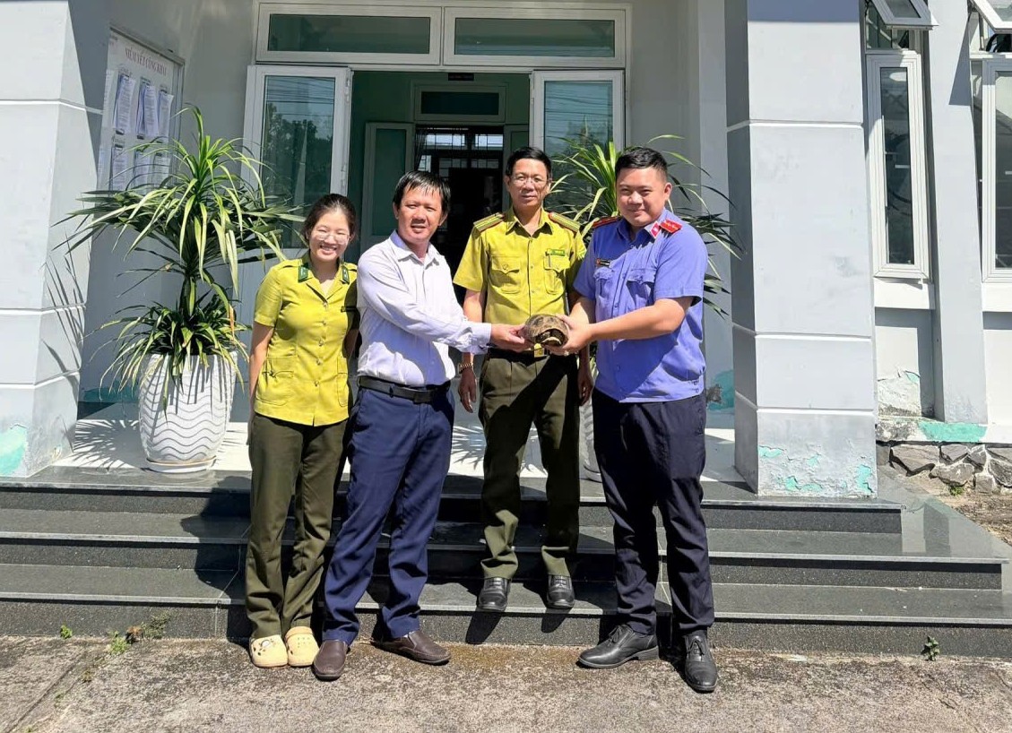 Hành động đẹp của cán bộ VKSND khu vực 8, tỉnh Quảng Ngãi trong bảo vệ động vật hoang dã