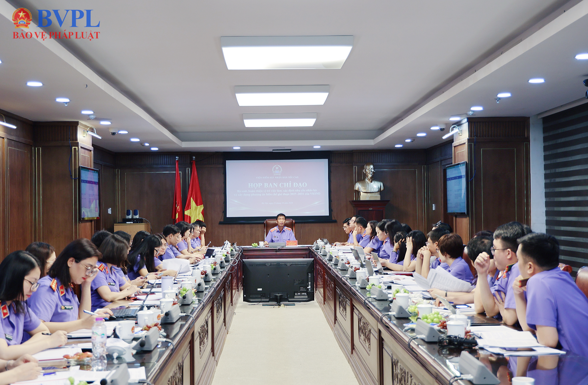 Họp Ban Chỉ đạo rà soát, hoàn thiện vị trí việc làm của Viện kiểm sát nhân dân