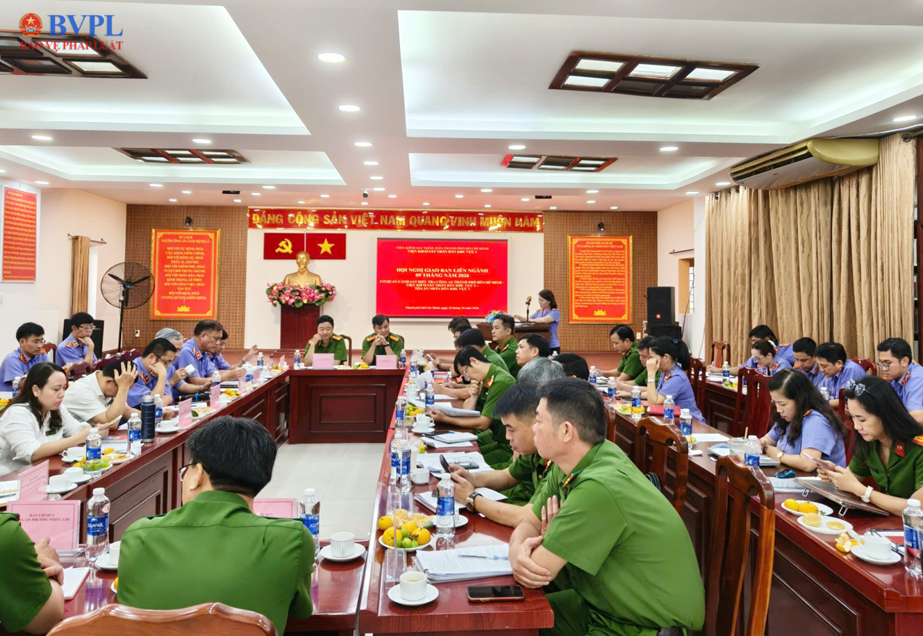 VKSND khu vực 1, TP Hồ Chí Minh nâng cao chất lượng phối hợp giữa các cơ quan tố tụng