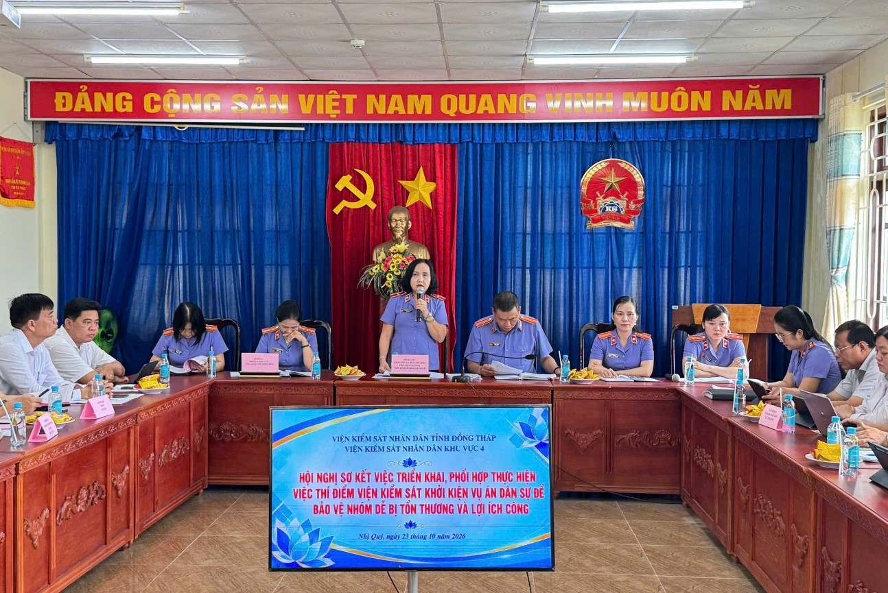 VKSND khu vực 4, tỉnh Đồng Tháp sơ kết triển khai thực hiện Nghị quyết 205