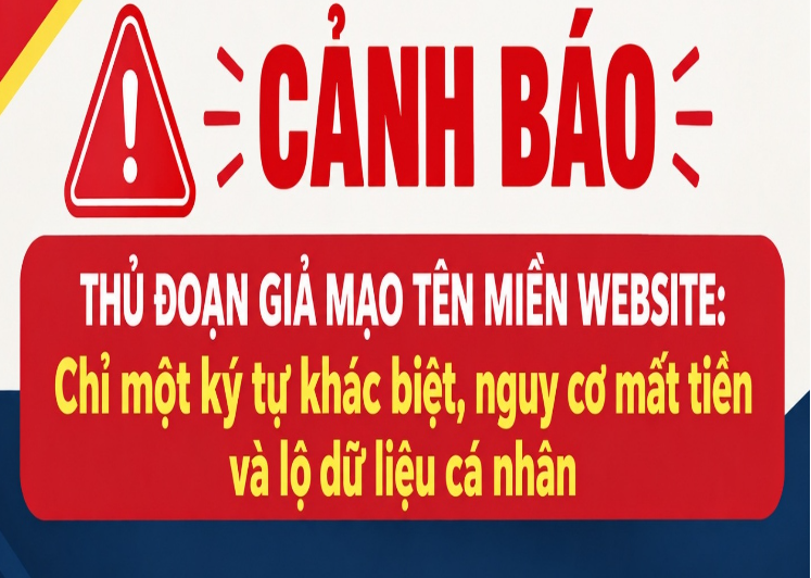 Cảnh báo thủ đoạn hoán đổi ký tự tên miền để lừa đảo chiếm đoạt tài sản