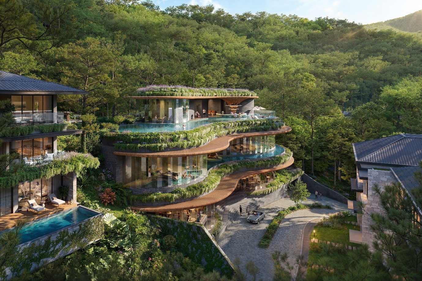 Onsen Wellness Center Nghệ thuật khoáng nóng giữa miền thông reo Thanh Xuan Valley